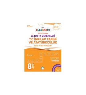 Okyanus Yayınları 8. Sınıf İnkılap Tarihi Classmate 36 Hafta Denemeleri