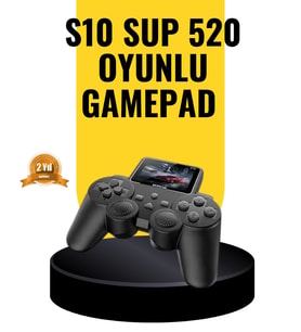 2025 A Kalite S10 Gamepad 520 Oyunlu TV Bağlantılı Retro Atari Konsolu