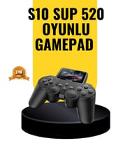 2025 A Kalite S10 Gamepad 520 Oyunlu TV Bağlantılı Retro Atari Konsolu
