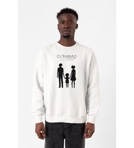 Clannad Anime After Story Beyaz Erkek 2ip Sweatshirt