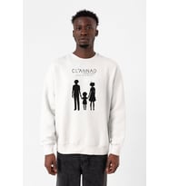 Clannad Anime After Story Beyaz Erkek 2ip Sweatshirt