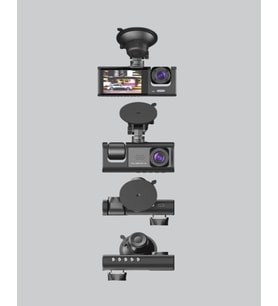 Üç Kameralı Araç İçi Kayıt Sistemi Full HD Gece Görüşlü ve G-Sensör Destekli