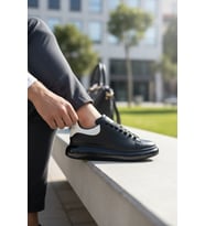 Enoch Erkek Alex Model Jel Taban Sneaker Oversize Kalın ve Parlak Tabanlı Lüks Sokak Modeli