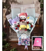 Kuromi Kitty ve Arkadaşları Ayıcık Buketi