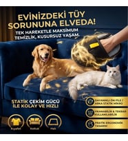 Evcil Hayvan Tüy Temizleme Eldiveni, Statik Mikro Tüy Toplayıcı Kedi Köpek Tüyü için Koltuk, Halı ve Kıyafet Temizleme Eldiveni (5343)