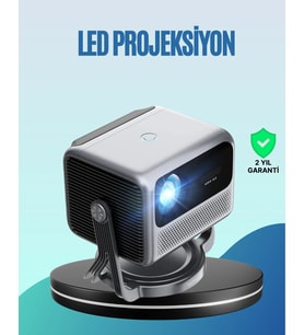 Smart Projector Android Tv Otomatik Odaklı Full Hd