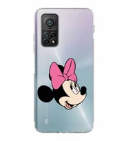 Xiaomi Mi 10T  Kamera Korumalı Kapak Minnie Mouse Tasarımlı Şeffaf  Kılıf