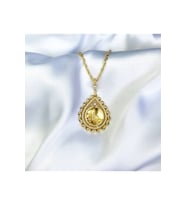 Damla Osmanlı Tuğralı Gold Kolye (Gümüş)