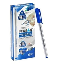PENSAN TRIBALL TÜKENMEZ KALEM 1MM MAVİ 12'Lİ PAKET ÜCRETSİZ KARGO