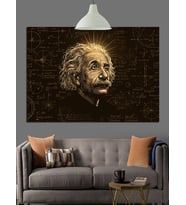 Albert Einstein Dekoratif Kanvas - Mdf Ahşap Tablo