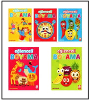 Ema Çocuk - Eğlenceli Boyama - 4 faklı kitap