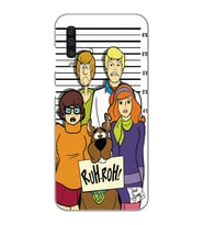 Samsung Galaxy A70 Uyumlu Scooby Doo Tasarımlı Şeffaf Telefon Kılıfı