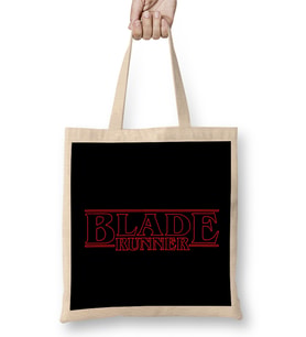Blade Runner Stranger Things Logo Bez Çanta Uzun Saplı
