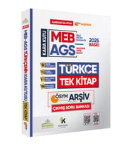 2025 MEB-AGS Türkçenin Kara Kutusu TEK KİTAP ÖSYM Çıkmış Soru Bankası Konu Özetli Video/PDF Çözümlü