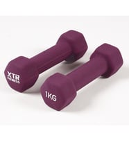 XTR Fitness Vinyl Neoprene Dambıl 1 Kg X 2 Adet