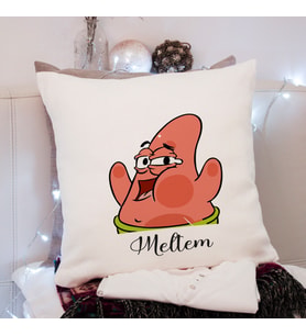 Sünger Bob & Petrick Tasarımlı Yastık Kişiye Özel