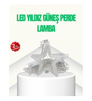 Mey İthalat® Yıldız Figürlü Perde Peri Led 3x3 Metre Dekoratif Işık