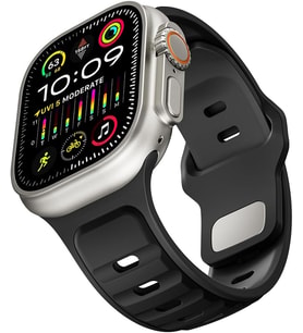 Apple Watch Ultra 49mm Uyumlu Silikon Kordon - Esnek ve Dayanıklı Akıllı Saat Kayışı Ayarlanabilir, Konforlu ve Şık Tasarım