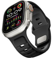 Apple Watch Ultra 49mm Uyumlu Silikon Kordon - Esnek ve Dayanıklı Akıllı Saat Kayışı Ayarlanabilir, Konforlu ve Şık Tasarım