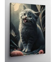 Kanvas Tablo Sevimli Kedi