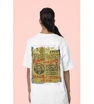 Iron Maiden Sırt Baskılı Unisex Oversize Rock Metal Müzik Grubu Tişört