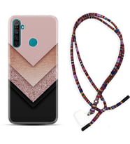 Realme 5i 5 Pro 6i 7 Pro 8 Kılıf Boyun Asklı Rasta Silikon Great Marble 1405