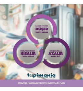 Doğal Yerli Üretim Yün Kurutma Topu 6 Adet