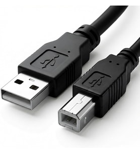 USB to USB-B Yazıcı Tarayıcı Printer Kablosu (1.5 METRE) - PC ve Laptop ile Yazıcı Ara Bağlantı Data Kablosu - MIDI Klavye, Ses Kartı, Dijital Piyano - DJ ve Müzik Ekipmanları Uyumlu