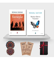 KEMAL SAYAR / YAVAŞLA * RUHUN DERİN YARALARI / 2 KİTAP KİŞİYE ÖZEL SİYAH PAKET / KAHVE * ALTLIK HEDİYELİ / ÜCRETSİZ KARGO / ÖZEL NOT YAZILABİLİR