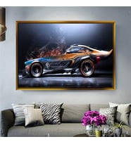Altın Çerçeveli dekoratif tablo l462 (Gold)