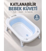 Beylini Katlanabilir Bebek Küveti Soft Silikon Destekli Banyo Akordion Duş Oyun Alanı