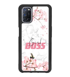 Oppo A72 Uyumlu Sakura Girl Boss Tasarımlı Glossy Telefon Kılıfı