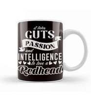 Passion Intelligence Love Ginger Redhead Red Orange Haired Kupa Bardak Porselen