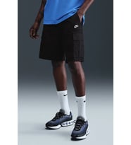 Nike Club Woven Cargo Short in Black Erkek Dokuma Kargo Cepli Şort Siyah Beyaz