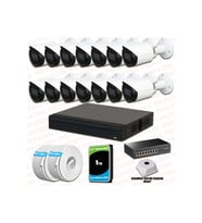 Provzen Dahua 14 Kameralı IP 1080P Gece Görüşlü Güvenlik Kamerası