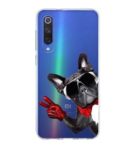 PrintiFy Xiaomi Mi 9 SE ile Uyumlu 1mm Slim Fit Köpek 2 050e Baskılı Şeffaf  Kılıf