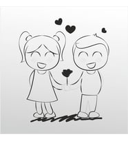 Folyo Sticker Aşk 30cm Uzunluk (Karışık)