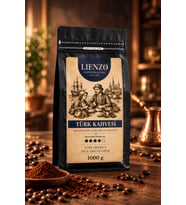 Nitelikli Türk Kahvesi 1000 g (1 kg) %100 Arabica Odun Ateşinde Kavrulmuş Taze Öğütülmüş