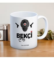 BEKÇİ BASKILI KUPA BARDAK (KİŞİSELLEŞTİRİLEBİLİR)