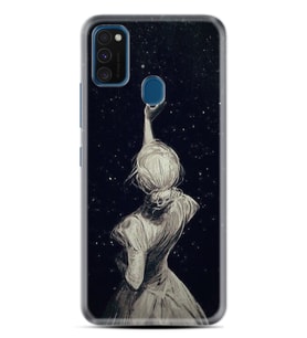 Samsung M21 M22 M23 M30 M31S M32 Kılıf Desenli Silikon Star Woman 1332