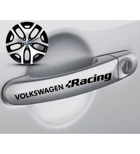 Volkswage n Racing Kapı Kolu Sticker 10Adet