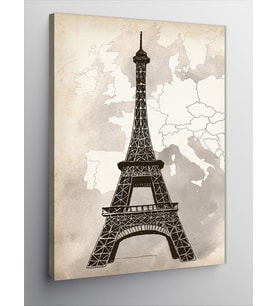 Kanvas Tablo Fransa Paris Eyfel Kulesi
