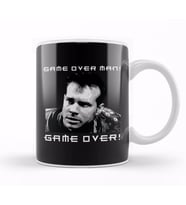 Game Over Man Game Over Quote Aliens Kupa Bardak Porselen