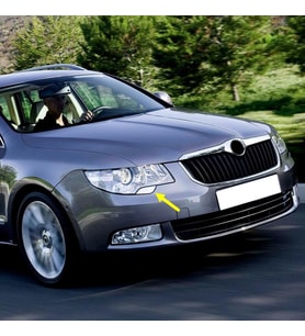 Skoda Superb MK2 2009-2013 Far Yıkama Kapağı Krom Sağ Ön 3T0955110A