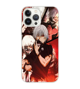 Iphone 12 PRO Uyumlu Tokyo Ghoul Kaneki Ken Tasarımlı Şeffaf Telefon Kılıfı