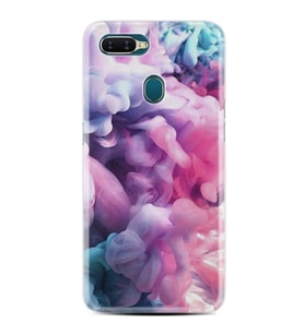 Oppo A5S A15 A16 A54 A55 A73 A74 Kılıf Desemli Silikon Pink Cloud 1305