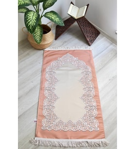 Astarlı Lüks Çeyizlik Seccade S1022 Somon