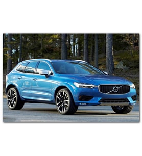 Cakatablo Mavi Renkli Volvo XC60 MDF Tablo