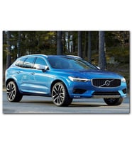 Cakatablo Mavi Renkli Volvo XC60 MDF Tablo