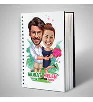 Egzotik Aşıklar Karikatürlü Sevgili Defteri